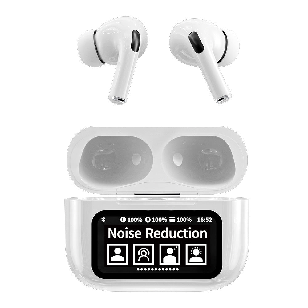 Touch Screen Bluetooth Headset YW11 Color Screen HD Display LCD White Smart Bluetooth Headset Call E-Sports