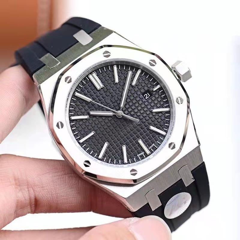 Royal Oak Steel Band Silicone New Men&#039;s Watch Business Quartz Waterproof Men&#039;s AP Fashion Trend Watch