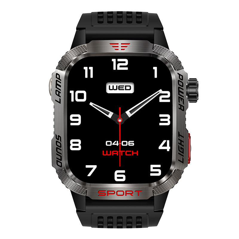 Cross-border HT29 Smart Watch Bluetooth Call Heart Rate Blood Oxygen Compass Flashlight Pedometer Sports Watch Bracelet