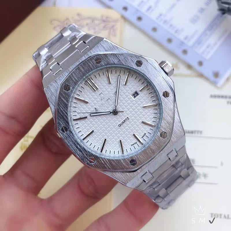 Royal Oak Steel Band Silicone New Men&#039;s Watch Business Quartz Waterproof Men&#039;s AP Fashion Trend Watch