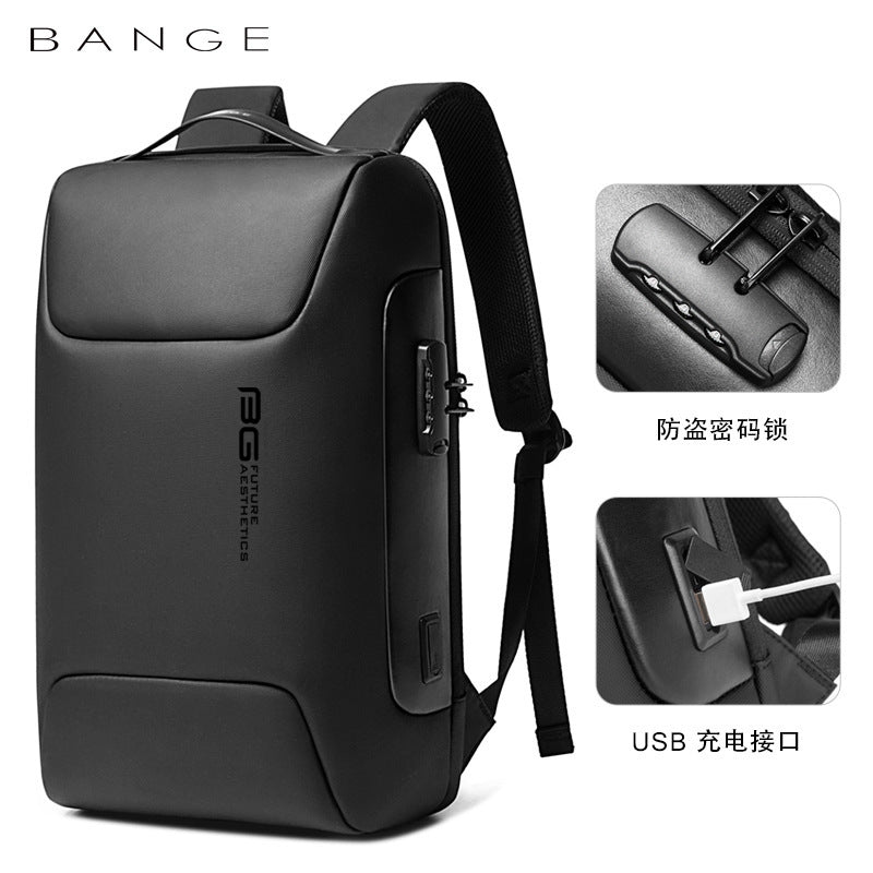 Bange New Backpack Men&#039;s Waterproof Backpack Men&#039;s Business Travel Computer Sports Car Backpack Backpack